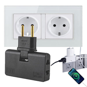 3 in 1 rotating socket converter