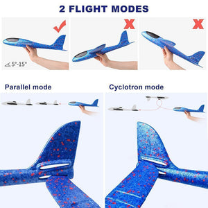 Foam Plastic Flying Glider Airplane(2PCS)