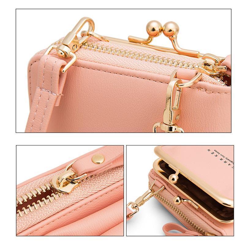 2020 New Fashion Women Phone Bag Solid Crossbody Bag