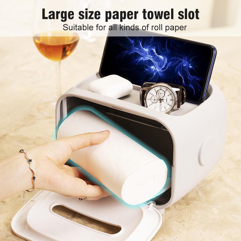 New multifunctional creative cute magnetic plastic tissue box