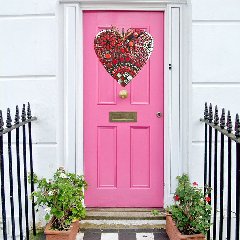 Large Garden Mosaic Heart Decoration