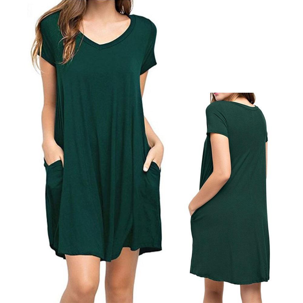 Two-Pocket Tunic Dresses