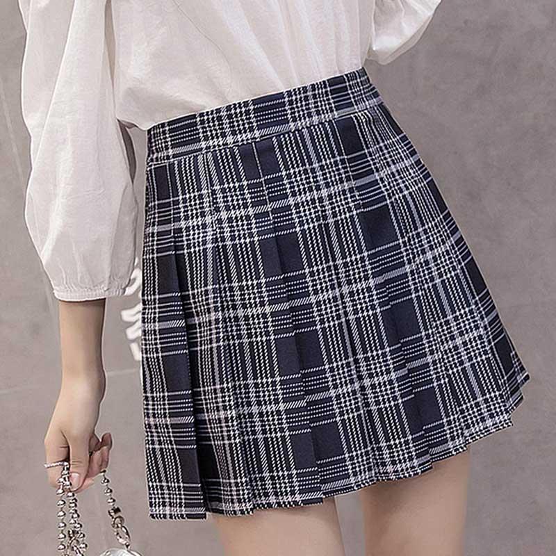 High Waist Pleated Skirt