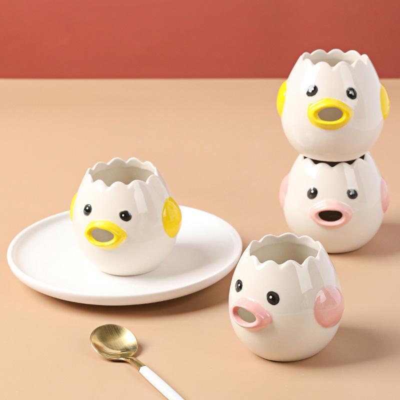 Cartoon Egg Yolk White Separator