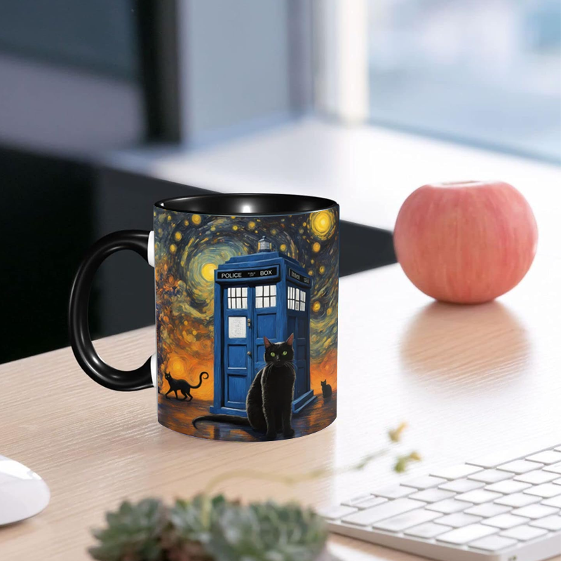 🐈‍⬛Doctor Inspired Tardis Mug