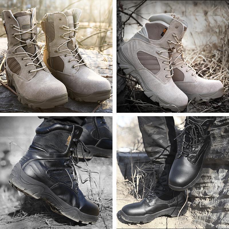 Army Male Desert Outdoor Hiking Boots Landing Tactical Military Shoes