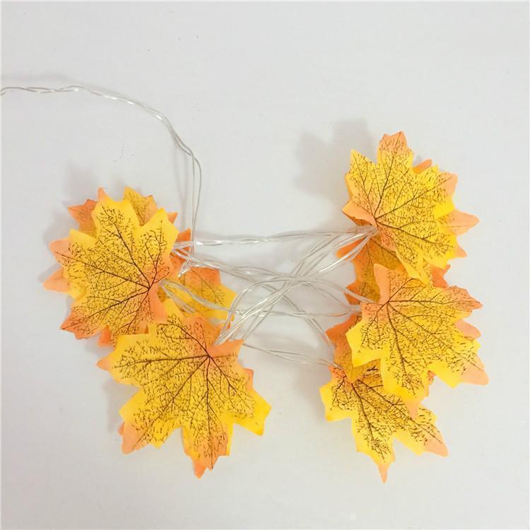 Thanksgiving Décor Fall Maple Leaf String Lights