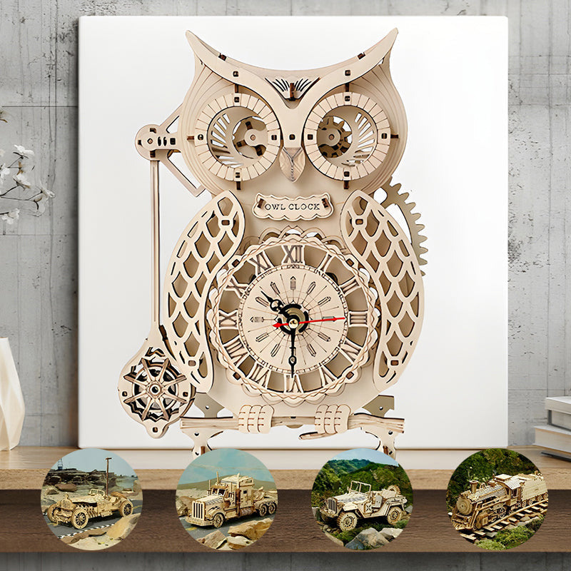 🦉Super Wooden Mechanical Model Puzzle Set